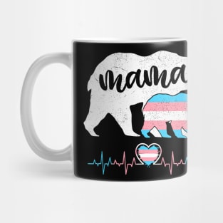 Protect Trans Kid Mama Bear Transgender LGBT Pride Month Mug